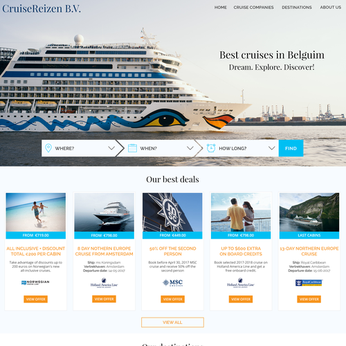 Designs | Cruise Organization - Homepage - more pages in the future (1 ...