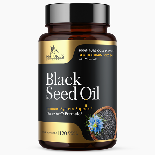 Natural Black Seed Oil Design Needed for Nature's Nutrition Design by Encephalon™