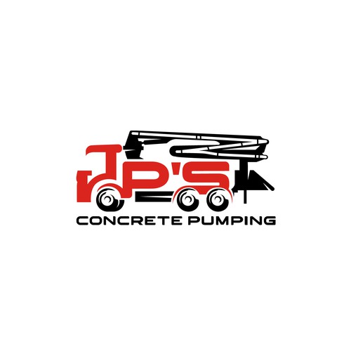 Design fun & simple masculine concrete pump truck logo di SPECTAGRAPH