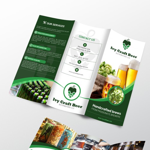 Create a product list brochure for a beer distribution company ...