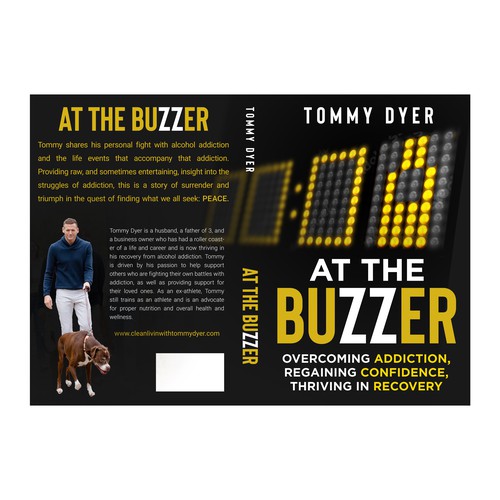 Book cover for inspirational, comeback story out of addiction into recovery! Design by digital.ian