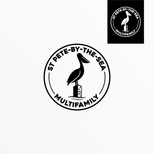 Sophisticated Florida Pelican Logo Design by SilverD™