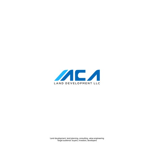 Design a simple modern logo for land development business. Design by echo 99