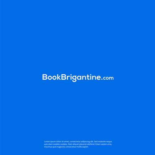 BookBrigantine.com Simple Vacation Rental Logo Design by X'Arts ☑️