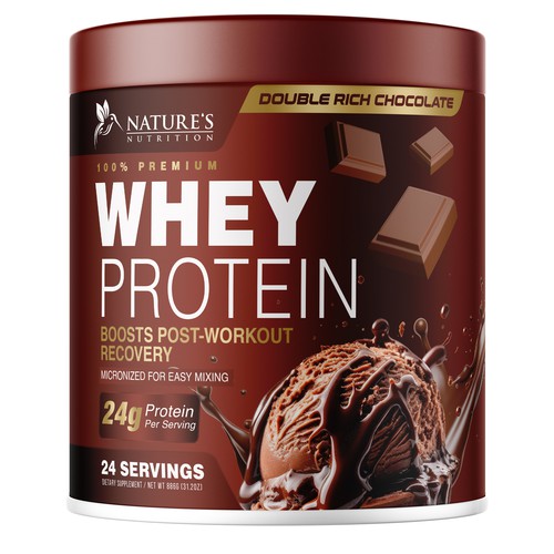 Tasty Whey Protein Chocolate Design Needed for Nature's Nutrition Design réalisé par UnderTheSea™