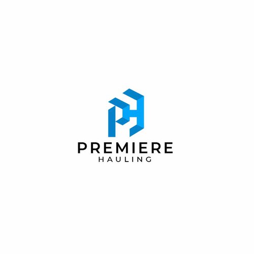 Premiere Hauling Logo Design Diseño de Rachmattt
