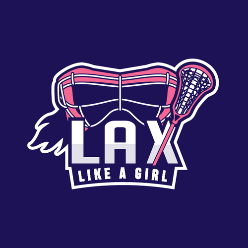 A classic yet fun logo for the fearless, confident, sporty, fun female lacrosse player Design by ies