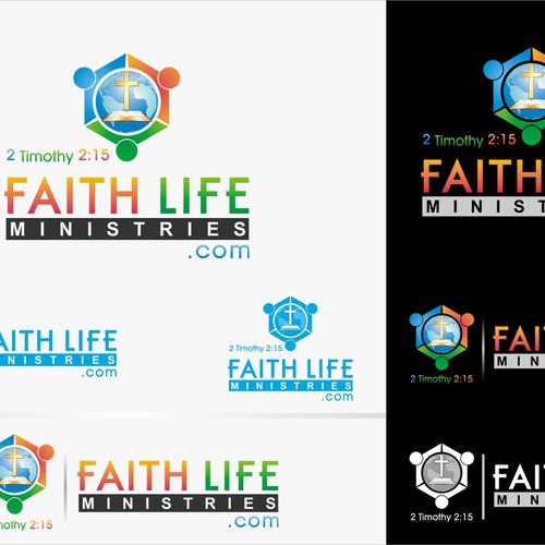 logo for Faith Life Ministries.com Diseño de T - Art