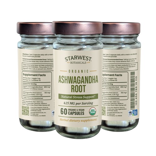 Organic Herb Capsule Label Design Design by Designlifelk