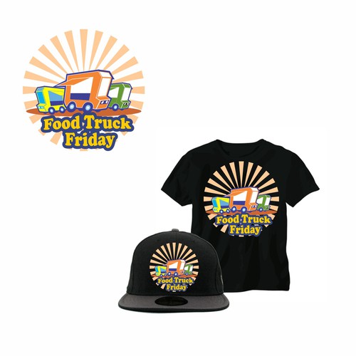 ONE OF THREE CONTESTS!!! FOOD TRUCK FRIDAY LOGO FOR MONROE COTTON MILLS Design by druuppydrencher