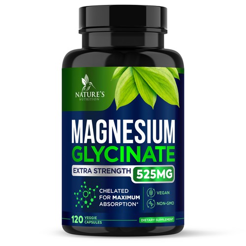 Natural Magnesium Glycinate Design needed for Nature's Nutrition Design by gs-designs