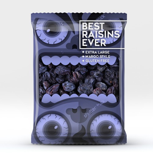 Best Raisins Ever - package design for PREMIUM raisins-ontwerp door EM180