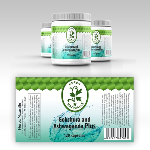 herbal medicine label design