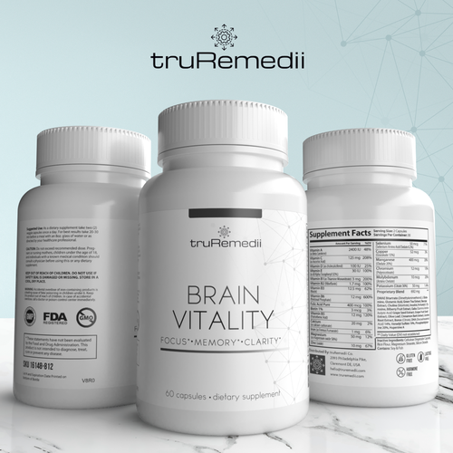 Design minimalist supplement label for a premium brand Design by Tamara.D