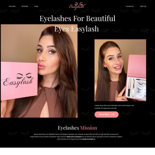 Branded Beauty needs a 2page web design Shopify theme Design by Abbram