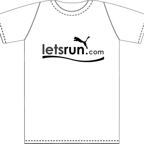 LetsRun.com Tshirt Design Contest Design by Amanda Lynne