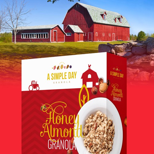 A Simple Day Granola Box Design Design by flaglab