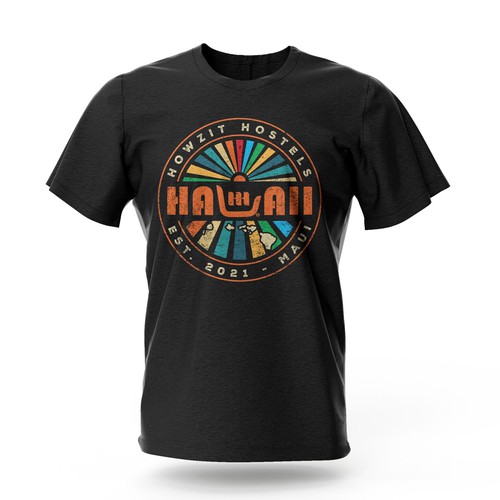 Maui - Hawaii Hostel looking for retail merch design! Design by Bee Man