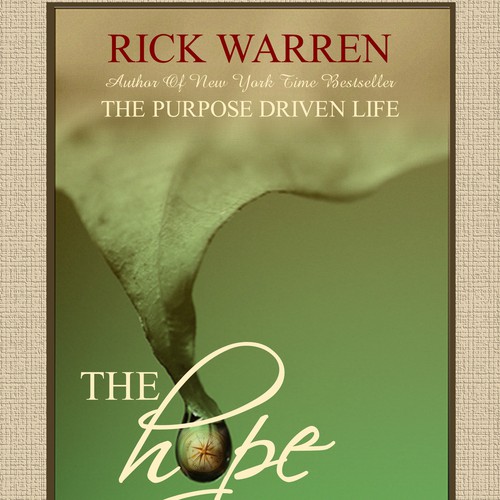 Design Rick Warren's New Book Cover Design by zion579