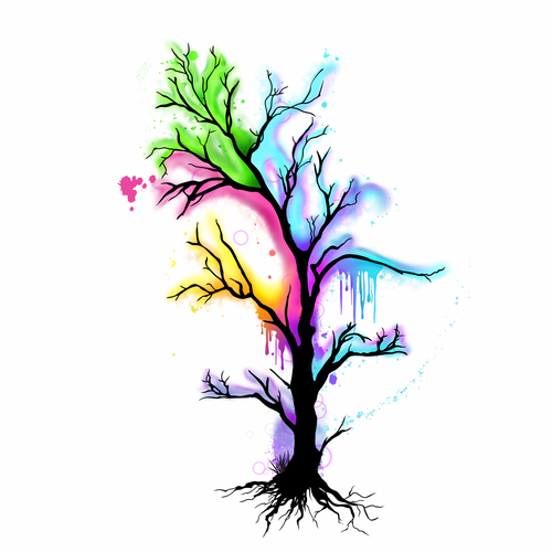 Designs | Water color tree tattoo | Tattoo contest