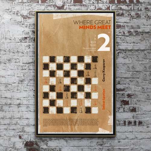 Chess poster theme Design by Halime