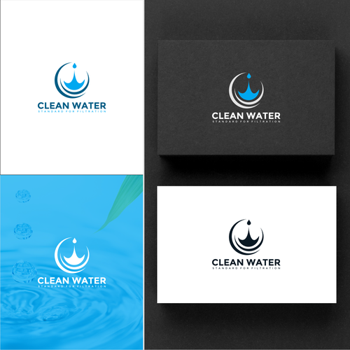 Simple Clean Logo for Water Filtration Company Design by C A S S I E ✔