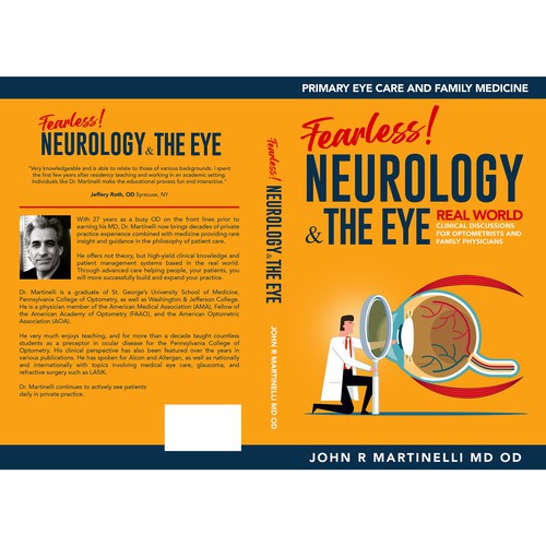 Medical Cover about Neurology & The Eye/Vision in a bold yet engaging style for a new educational series for physicians. Design by Aaniyah.ahmed