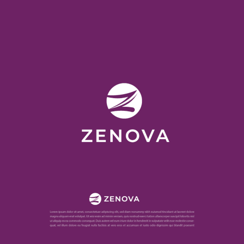 Zenova Logo: Revolutionary suite of health and wellness mobile apps Diseño de rk43_lab