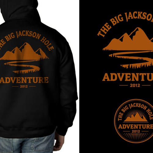 t-shirt design for Jackson Hole Adventures Design by BATHI