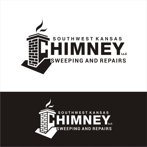 Simple powerful logo for chimney sweep-ontwerp door LOGOMAN*