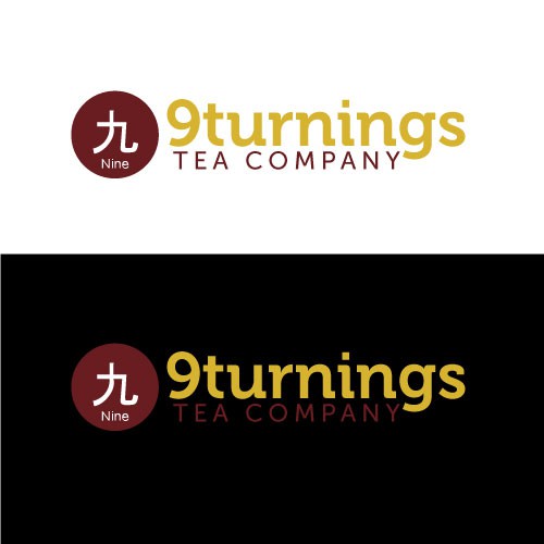 Tea Company logo: The Nine Turnings Tea Company Réalisé par moltoallegro
