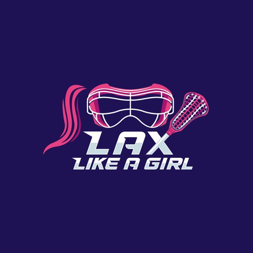 A classic yet fun logo for the fearless, confident, sporty, fun female lacrosse player Design by Jans...