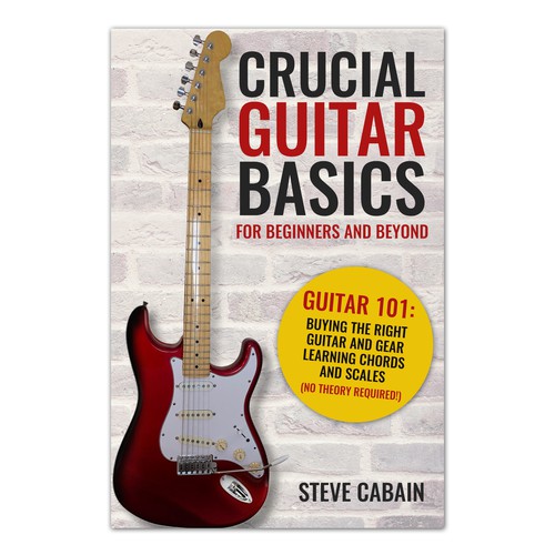 Need a powerful and eye catching design for a book about guitar. Design by bravoboy