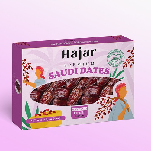 Dates Fruit Packaging Design Design by krot278