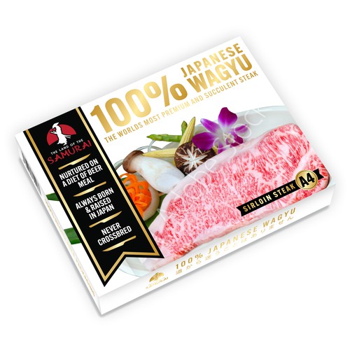 100% JAPANESE WAGYU STEAK Design by Ponteresandco