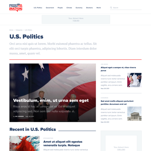 Wordpress Design for Political Blog Design by Ivan Fresh