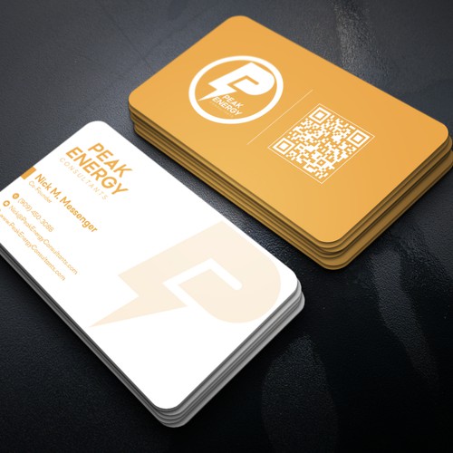 Modern Business Card Design for Electric Energy and Solar Company Design by Brandmaker artist