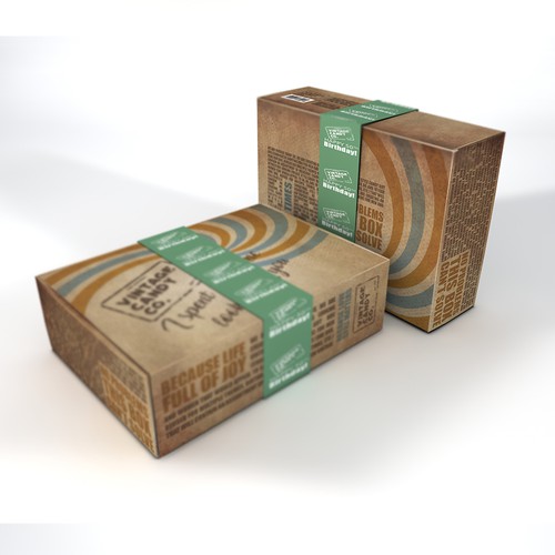 Design An Interesting Retail Vintage Candy Box / Subscription Candy Box!  (non gender or age specific, see details) Design by Mahmoud Shahin