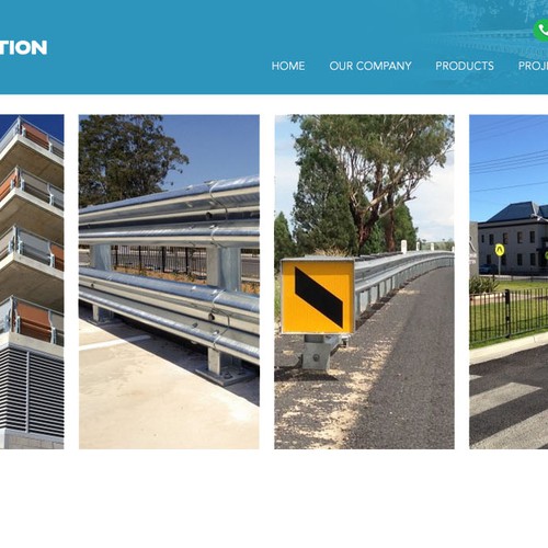 Web banner for company that manufactures road and car park barriers Design by ChickenDinner