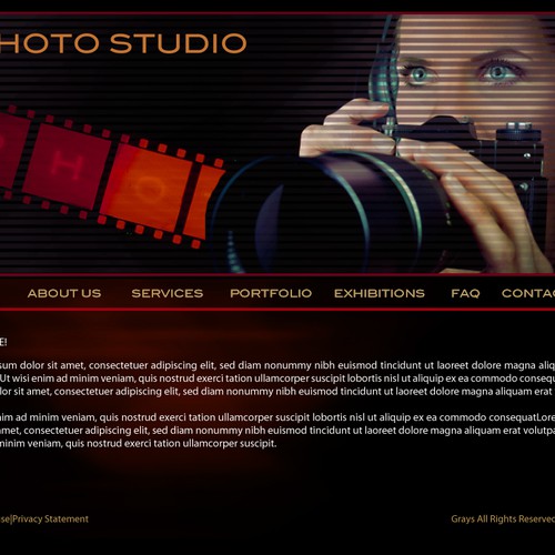 1-3 Page Website Template Design von grays