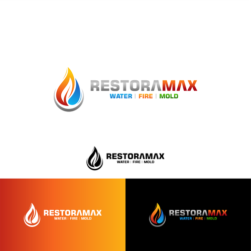 Restoration Company Branding. Design by Zn Digital