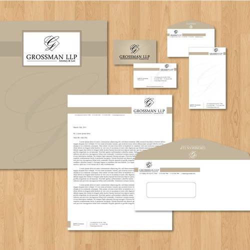 Help Grossman LLP with a new stationery Design por Geanine16