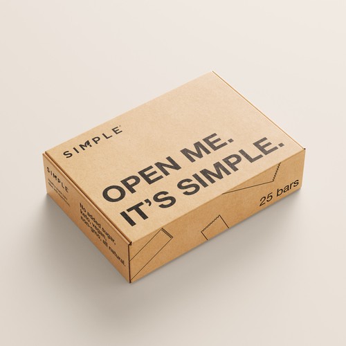 SIMPLE shipping box Design by pkrsky ✅