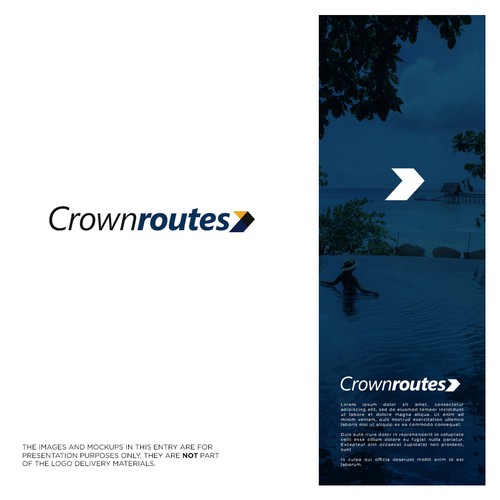 "Premium Logo Design for Crownroutes – Luxury B2B Travel Tech Brand" winning Logo design