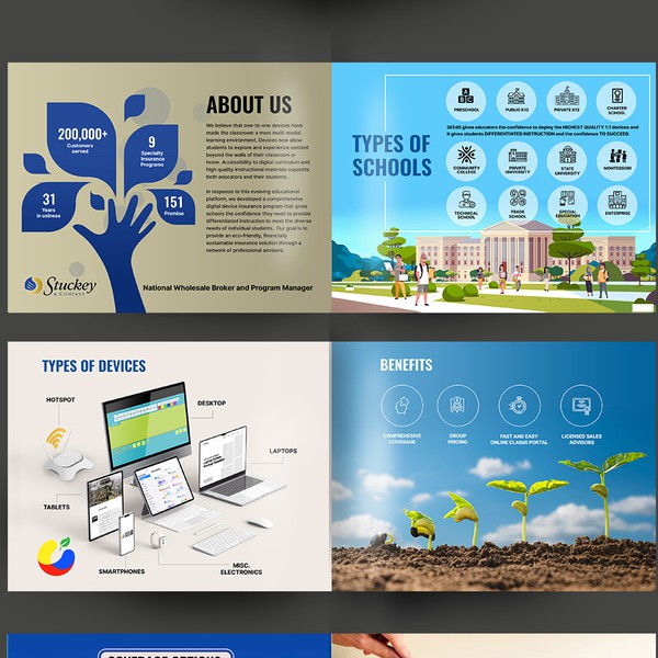 Brochure design for Stuckey and Company