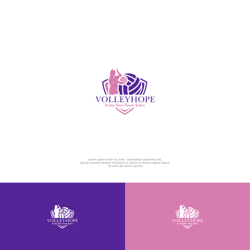 Design a vibrant woman empowering logo that portrays inclusivity and opportunity to play volleyball! Design by rzaltf