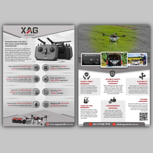 Drone Remote Controller Flyer Design Design by allMarv