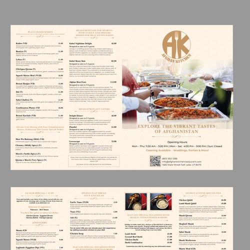 Menu contest entry by bpgraphiczone