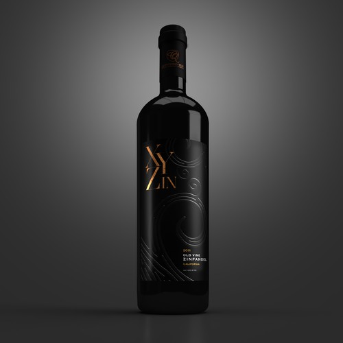 Design Gothic Old Vine Zinfandel Wine Label di sougatacreative