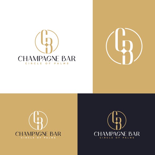 Luxury and modern Champagne Bar logo Design by TheLogo69